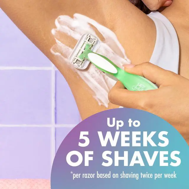 Alt view image 3 of 5 - BIC Soleil 3 Sensitive Women's Disposable 3-Blade Razors, Comfort Shield and Moisture Strip, 5-Pack