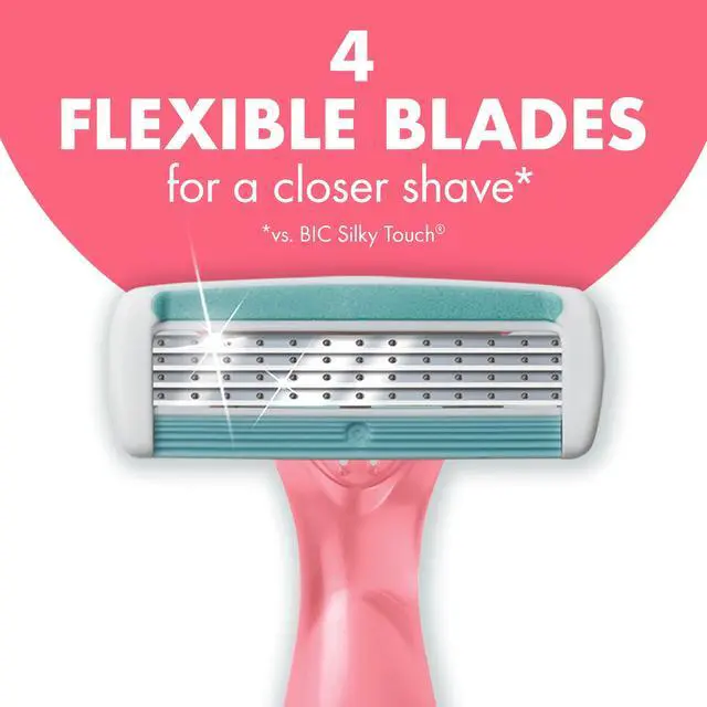 Alt view image 7 of 7 - BIC Soleil 4 Escape Scented Women's Disposable Razors, 4 Blades, Comfortable Shave, Citrus Scented Handle Shaving Razors for Women, 4 Count