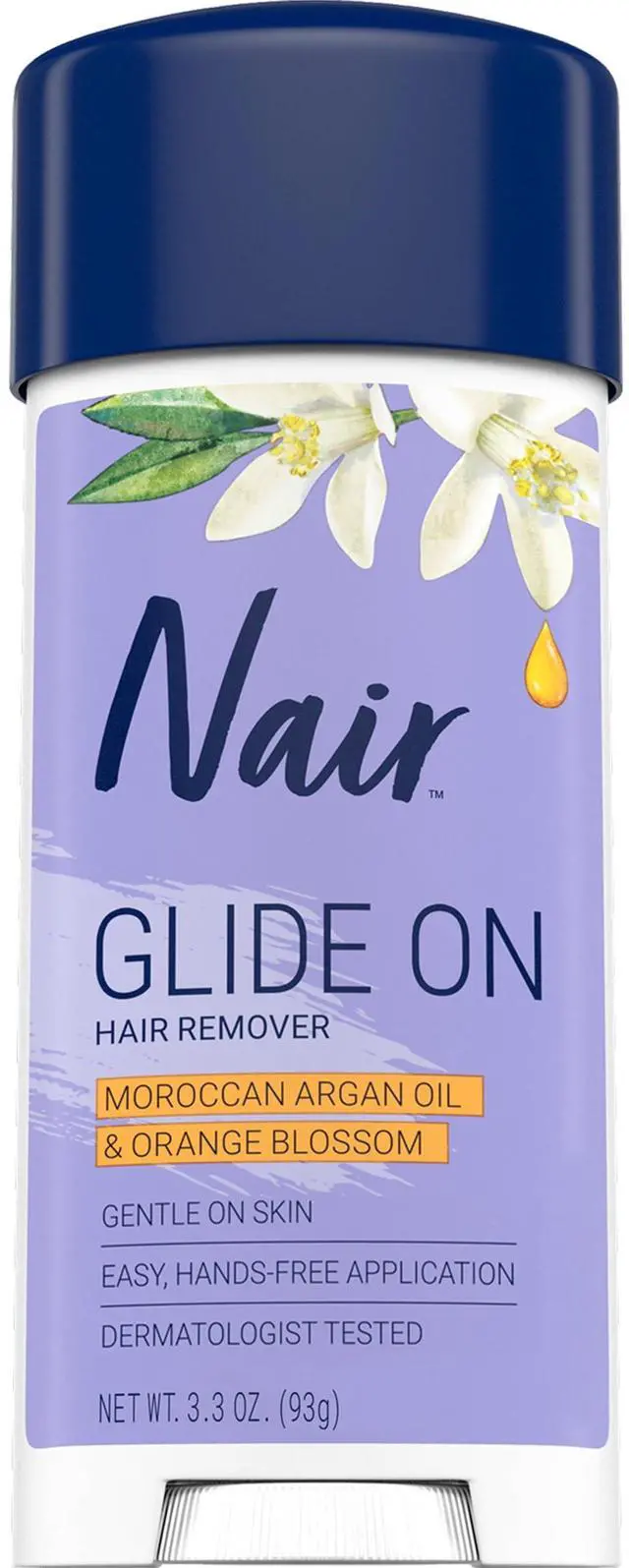 Main image of Nair Glide On Hair Removal Cream, Arm, Leg, and Bikini Hair Remover, Depilatory Cream, 3.3 Oz Stick