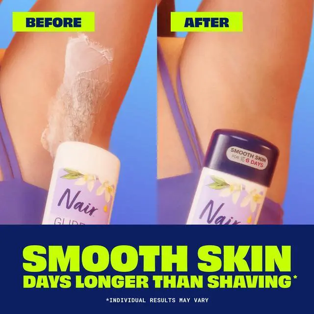 Alt view image 5 of 7 - Nair Glide On Hair Removal Cream, Arm, Leg, and Bikini Hair Remover, Depilatory Cream, 3.3 Oz Stick