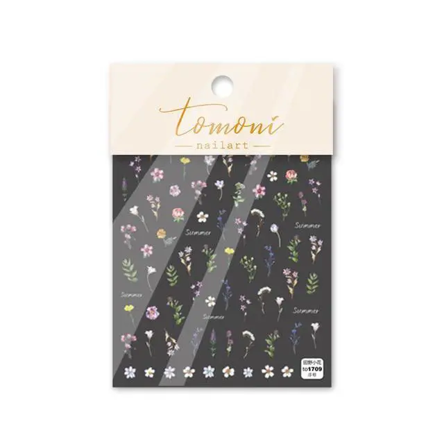 Alt view image 7 of 7 - Flower Nail Stickers for Nail Art - Flowers Nail Art Stickers Summer Floral Leaf Plant 5D Embossed Nail Decals Self-Adhesive Nails Supply Manicure Sliders Flower Stickers for Nails Decoration