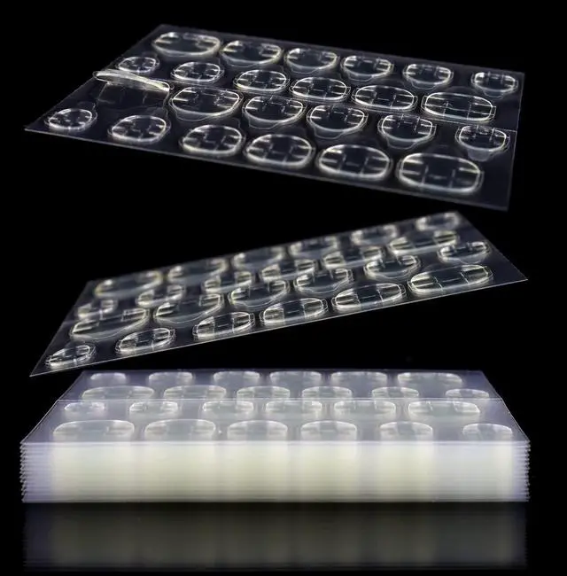 Main image of Allstarry 288pcs (12 Sheets) Adhesive Tabs Waterproof Breathable Glue Tabs Double-Sided Nail Jelly Sticker Super Sticky Fake Nail Glue Stickers Transparent Flexible for Manicure