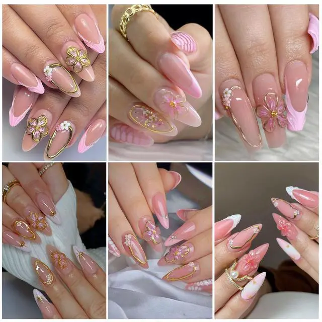 Alt view image 6 of 7 - Flower Nail Art Stickers Decals 6PCS 5D Embossed Hibiscus Nail Stickers Self Adhesive White Pink Hawaiian Floral Petals Summer Spring Flower Nail Art Decoration DIY Supplies for Women