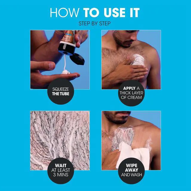 Alt view image 3 of 7 - Nad's For Men Hair Removal Cream, Painless Hair Removal For Men, Soothing Depilatory Cream For Unwanted Coarse Male Body Hair, 6.8 Fl Oz