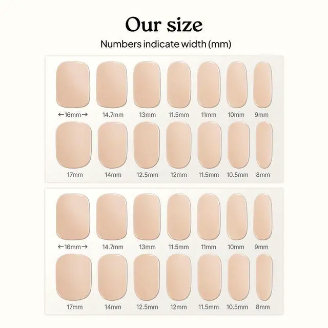 Alt view image 5 of 7 - Heyhae Semi Cured Gel Nail Strips | Spring Nails No LED Lamp Needed Easy Apply & Remove | Includes 28 strips, 1 Prep Pad, 1 Nail File & 1 Wooden Stick - Hey, Clean Girl
