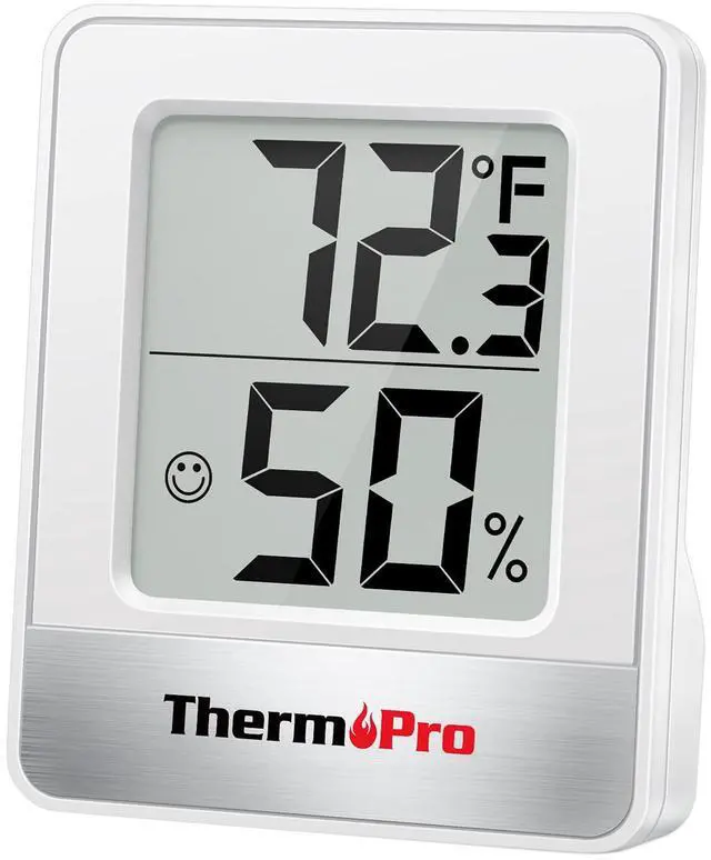 Main image of TempPro TP49 Digital Hygrometer Indoor Thermometer Humidity Meter Room Thermometer with Temperature and Humidity Monitor Mini Hygrometer Outdoor Thermometer (Previously ThermoPro)