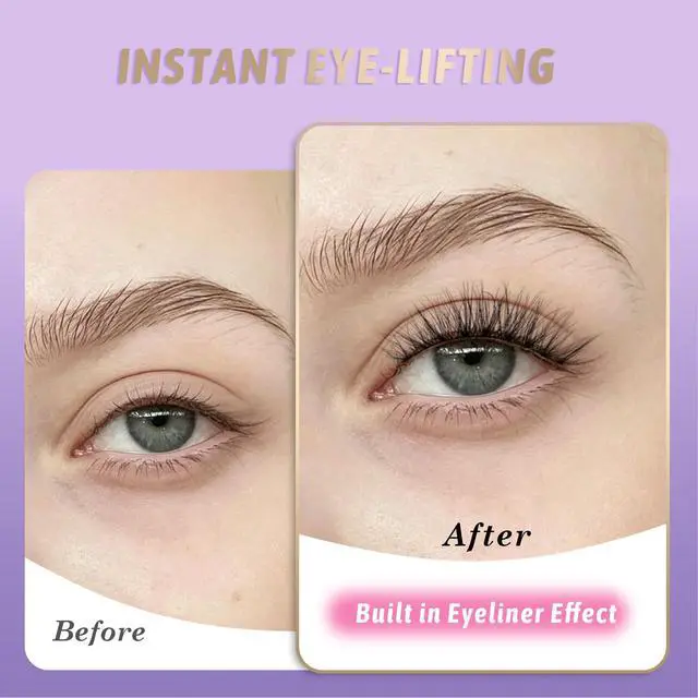 Alt view image 2 of 7 - GAQQI False Eyelashes Wispy Lashes Strips Lashes, Wispy Fake Eyelashes Kit With Lash Glue, Reusable Soft Faux Mink Material, 7 Pairs (Style 276)