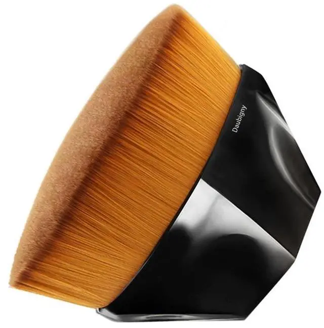 Main image of Foundation Makeup Brush Flat Top Kabuki Hexagon Face Blush Liquid Powder Foundation Brush for Blending Liquid, Cream or Flawless Powder Cosmetics with Bonus Protective Case (Black)