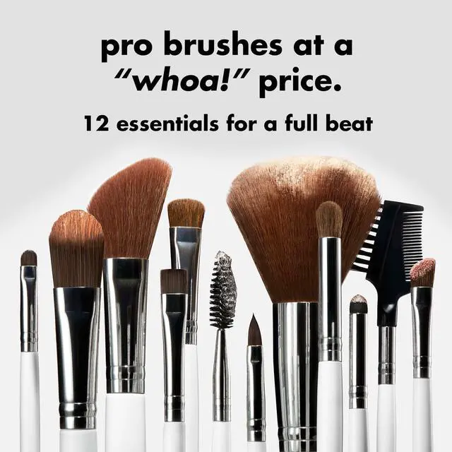 Alt view image 2 of 6 - Professional Set of 12 Makeup Brushes, Pro-Worthy Makeup Brushes For A Flawless Full-Face Application, Vegan & Cruelty-Free