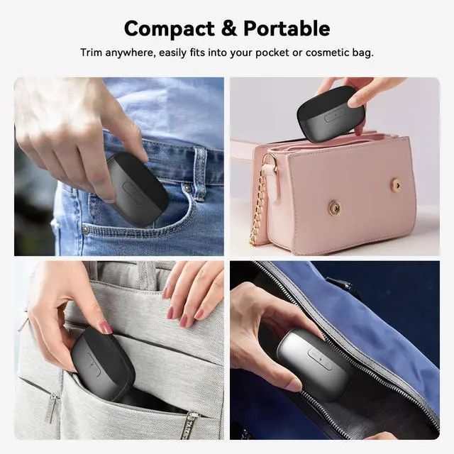 Alt view image 4 of 7 - Electric Nail Clipper, Electric Nail Trimmer with Light and Nail Scraps Storage, Electric Toenail Clippers with Polishing, Rechargeable Electric Automatic Nail Clipper for Seniors,Adult, Kids, Black