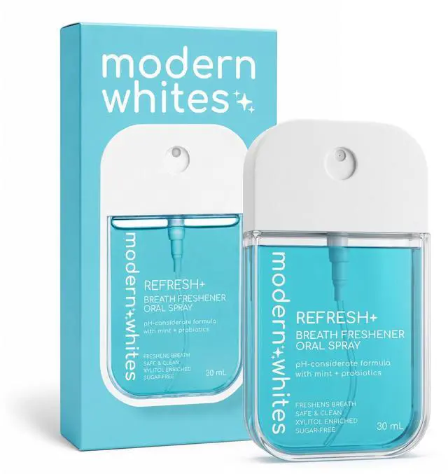 Main image of Modern Whites Breath Refresher Oral Spray 30 ML - Travel Size Breath Freshener Spray, Oral Spray for Bad Breath, Sugar Free Oral Breath Mint, Fresh Breath