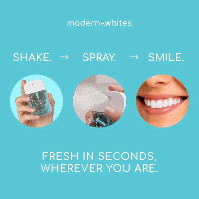 Alt view image 4 of 7 - Modern Whites Breath Refresher Oral Spray 30 ML - Travel Size Breath Freshener Spray, Oral Spray for Bad Breath, Sugar Free Oral Breath Mint, Fresh Breath
