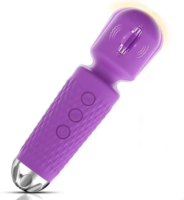 Main image of Handheld Electric Back Massager Mini Waterproof 10 Vibration Modes Portable Cordless Waterproof Muscle Massager Pain Relief Deep Relaxation (Purple)