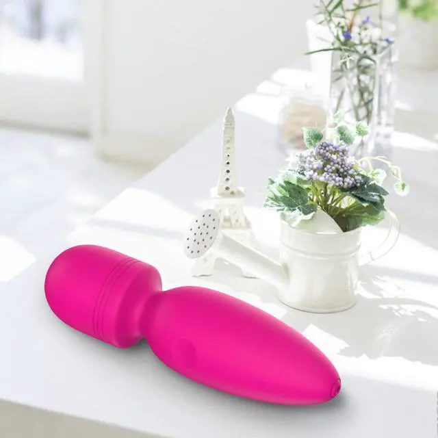 Alt view image 4 of 6 - Mini Wand Massager with 10 Vibration Modes, Whisper Quiet, Cordless Waterproof Handheld Massager for Shoulder and Back Full Body Massage, Sports Recovery