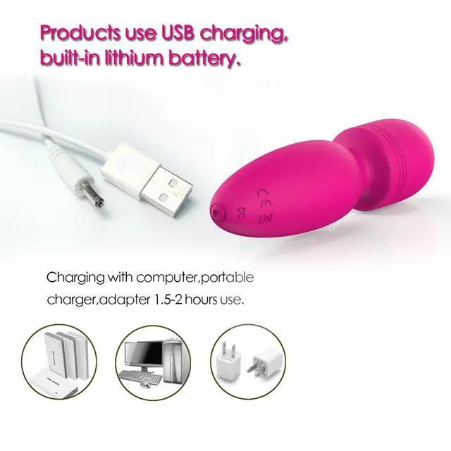 Alt view image 6 of 6 - Mini Wand Massager with 10 Vibration Modes, Whisper Quiet, Cordless Waterproof Handheld Massager for Shoulder and Back Full Body Massage, Sports Recovery