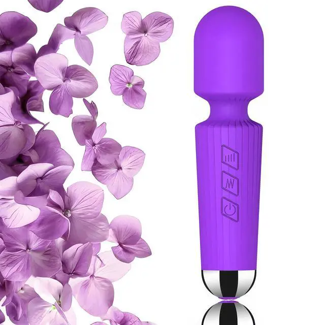 Main image of BitOffun Portable Quiet Vibrating Mini Massager for Women & Men, Personal Handheld Electric Massager for Back Neck Shoulder Muscle Pain Relief & Relaxation, 20 Modes 8 Speeds (Purple)