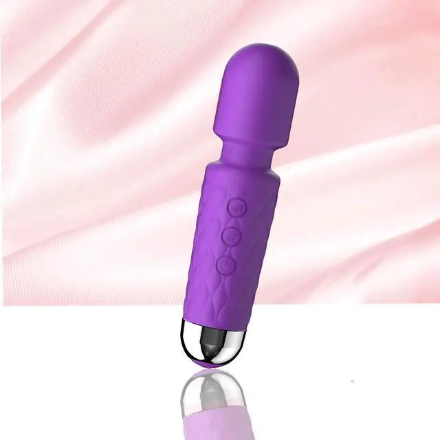 Main image of Handheld Small Mini Massager to Relieve Back Neck Shoulder Whole Body Muscle Pain Relief Pressure and Promote Relaxation, 20-Modes & 8-speeds Multi-Settings Available (Purple)