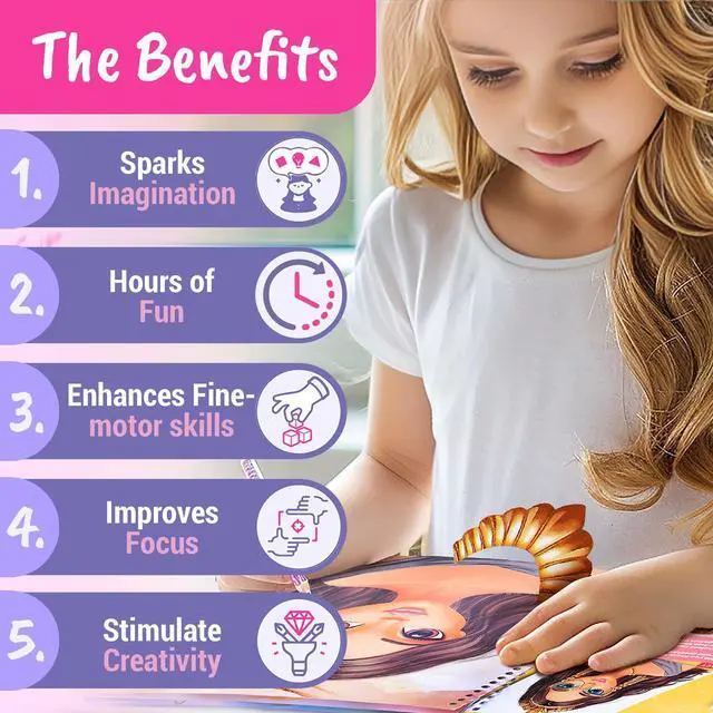 Alt view image 2 of 7 - BSCOOL Sticker Stylish Dress up Jewelry. Sticker Activity Book for Kids. Learn Girls Fashion Design with Stickers and Guides for Kids 5 and up with 250+ Reusable Stickers. Gift for Girls