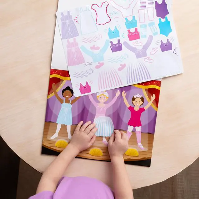 Alt view image 2 of 7 - Melissa & Doug Reusable Sticker Pad: Dress-Up - 165+ Reusable Stickers - Removable Stickers, Kids Fashion Activities, Restickable Sticker Book for Kids Ages 3+