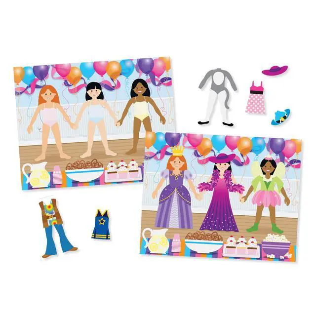Alt view image 4 of 7 - Melissa & Doug Reusable Sticker Pad: Dress-Up - 165+ Reusable Stickers - Removable Stickers, Kids Fashion Activities, Restickable Sticker Book for Kids Ages 3+