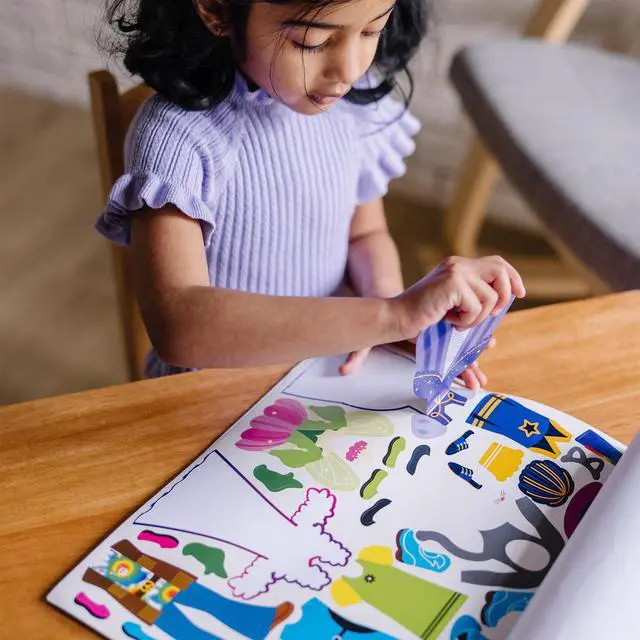 Alt view image 5 of 7 - Melissa & Doug Reusable Sticker Pad: Dress-Up - 165+ Reusable Stickers - Removable Stickers, Kids Fashion Activities, Restickable Sticker Book for Kids Ages 3+