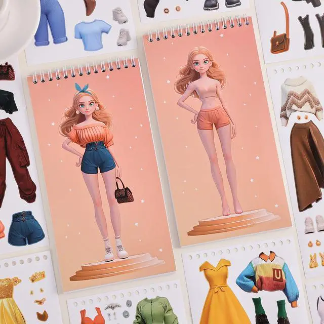 Alt view image 6 of 7 - PAGEMORE 25 Sheets Dress Up Stickers for Kids, Make Your Own Fairy Princess Sticker for Kids Toddlers, Ideal Gift Birthday Preschool Children Party Favor, Classroom Rewards, Art Craft