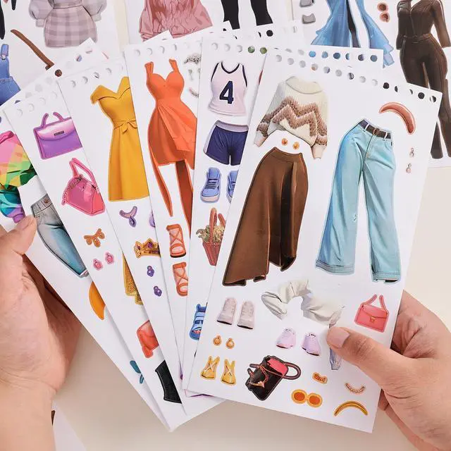 Alt view image 7 of 7 - PAGEMORE 25 Sheets Dress Up Stickers for Kids, Make Your Own Fairy Princess Sticker for Kids Toddlers, Ideal Gift Birthday Preschool Children Party Favor, Classroom Rewards, Art Craft