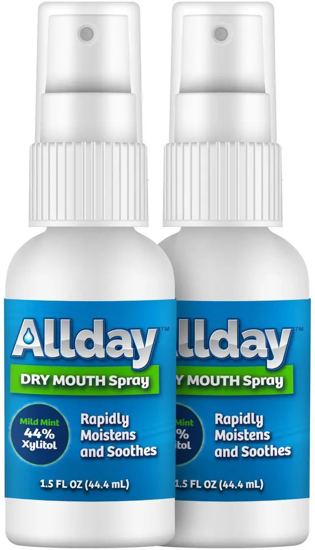 Main image of Allday Dry Mouth Spray - Maximum Strength Xylitol, Fast Acting, Non-Acidic (Pack of 2)