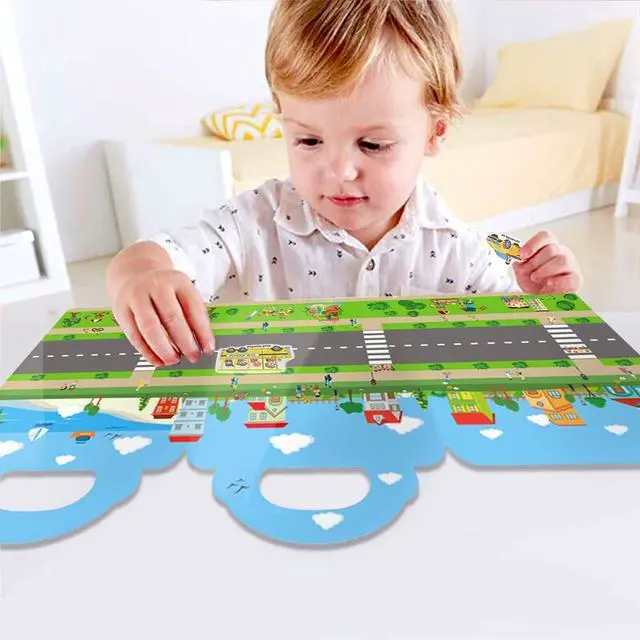 Alt view image 7 of 7 - Reusable Sticker Book for Kids, Vehicles Truck Stickers Educational Learning Toys Travel Stickers Activity Books for Toddler Girls Boys Age 3+ Birthday Gifts