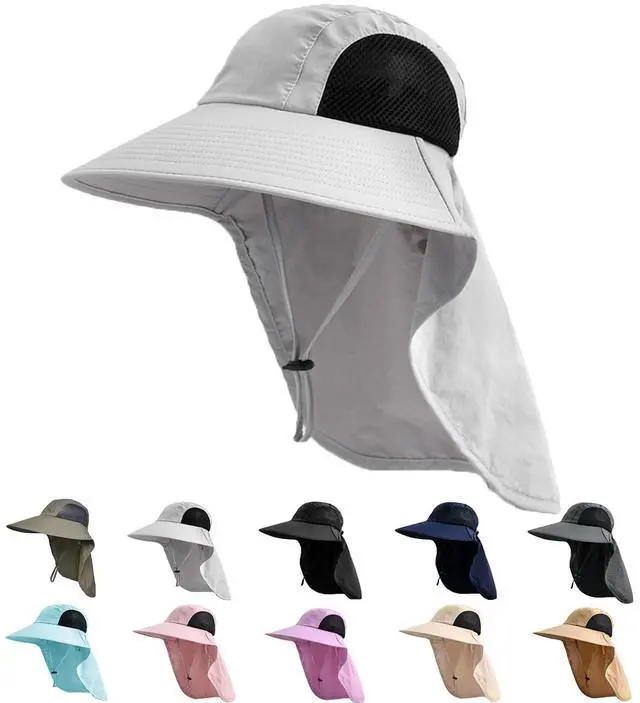 Main image of Sun Hat for Men Women with Neck Flap,UPF 50+ UV Protective Hiking Fishing Hats,Wide Brim Sun Hat for Women&Men