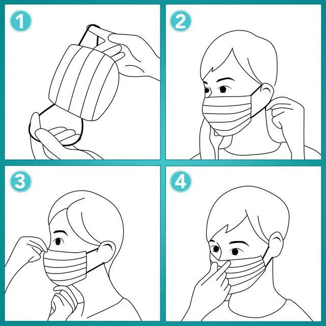 Alt view image 7 of 7 - ZTANPS 100 PCS Disposable Face Masks, Black Disposable Masks, 3 Ply Protection Face Masks