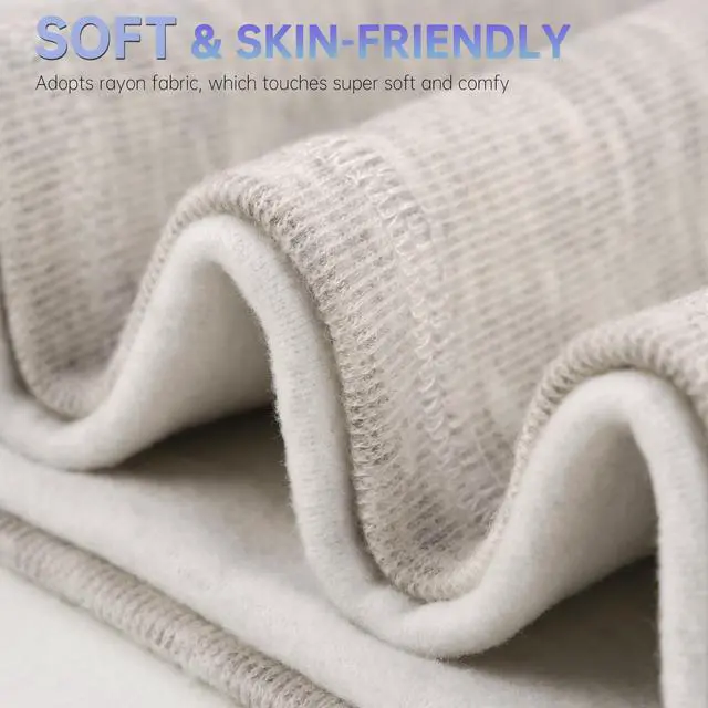 Alt view image 2 of 6 - EXski Winter Neck Gaiter Warmer, Soft Fleece Face Mask Scarf for Cold Weather Skiing Cycling Outdoor Sports Grey