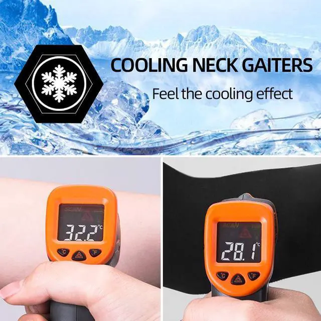 Alt view image 2 of 7 - ROCKBROS Cooling Neck Gaiter Face Mask Fishing Scarf Face Cover for Men Women (black)
