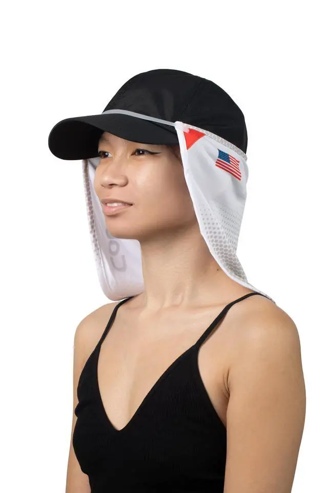 Alt view image 6 of 6 - CoolNES - UV Sun Protection Neck Drape Adjustable Multifunctional 2 in 1 Face covering for Outdoor Fishing - Unisex (CoolNES-Flag)