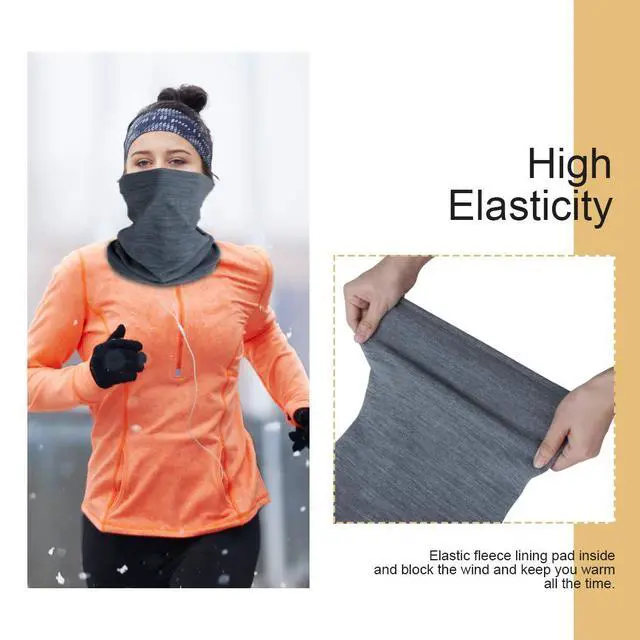 Alt view image 2 of 7 - KGC 2 Pack Winter Neck Warmer Gaiter,Soft Fleece Windproof Face Mask Scarf Bandana Cold Weather Face Cover for Men & Women Outdoor Sports Skiing Cycling