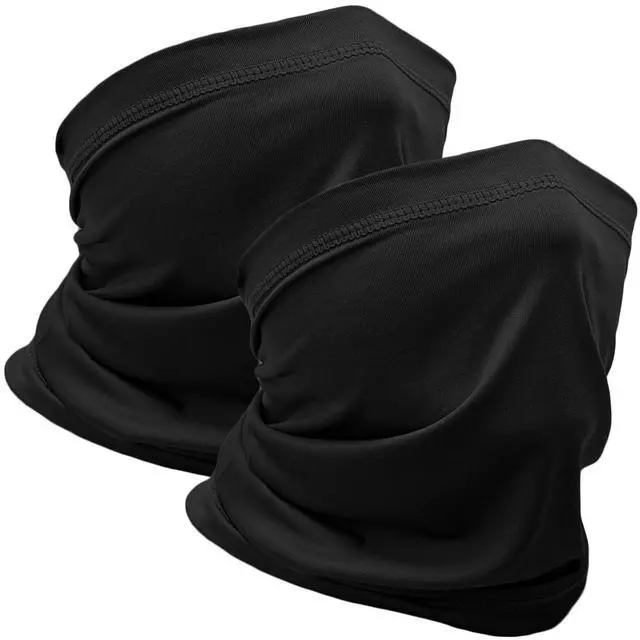 Main image of WOXVM 2 Pack Neck Gaiter Face Mask Breathable Sun Cooling Balaclava Versatile Bandana Tube Neck Scarf Gator Face Cover Summer UV Protection Headwear for Men Women Outdoor Sports