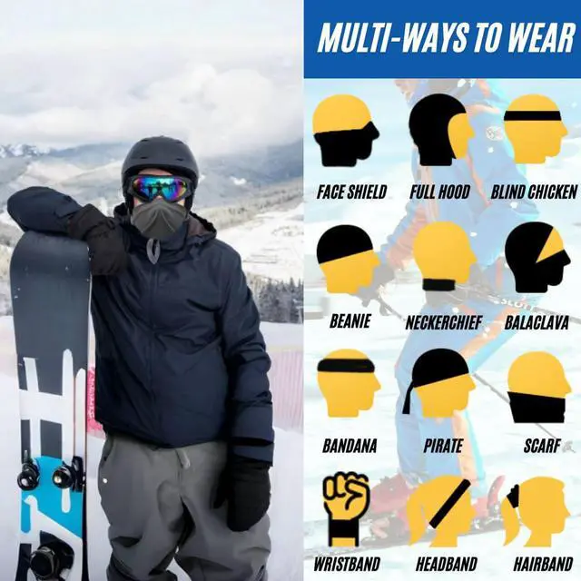 Alt view image 7 of 7 - WOXVM 2 Pack Neck Gaiter Face Mask Breathable Sun Cooling Balaclava Versatile Bandana Tube Neck Scarf Gator Face Cover Summer UV Protection Headwear for Men Women Outdoor Sports