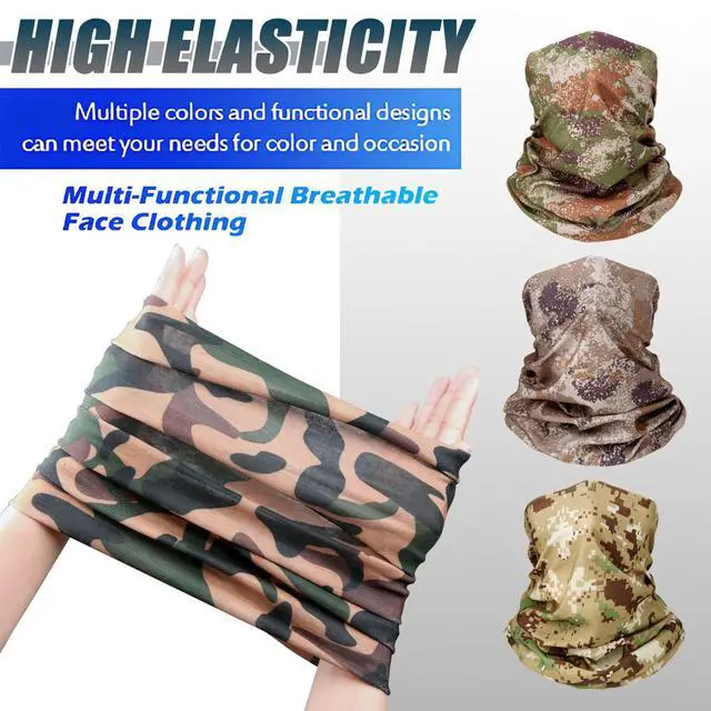 Alt view image 2 of 7 - Breathable Neck Gaiter Face Scarf Mask for Men Women Hiking, Cycling, Sports, Fishing, Sun UV Protection Bandana