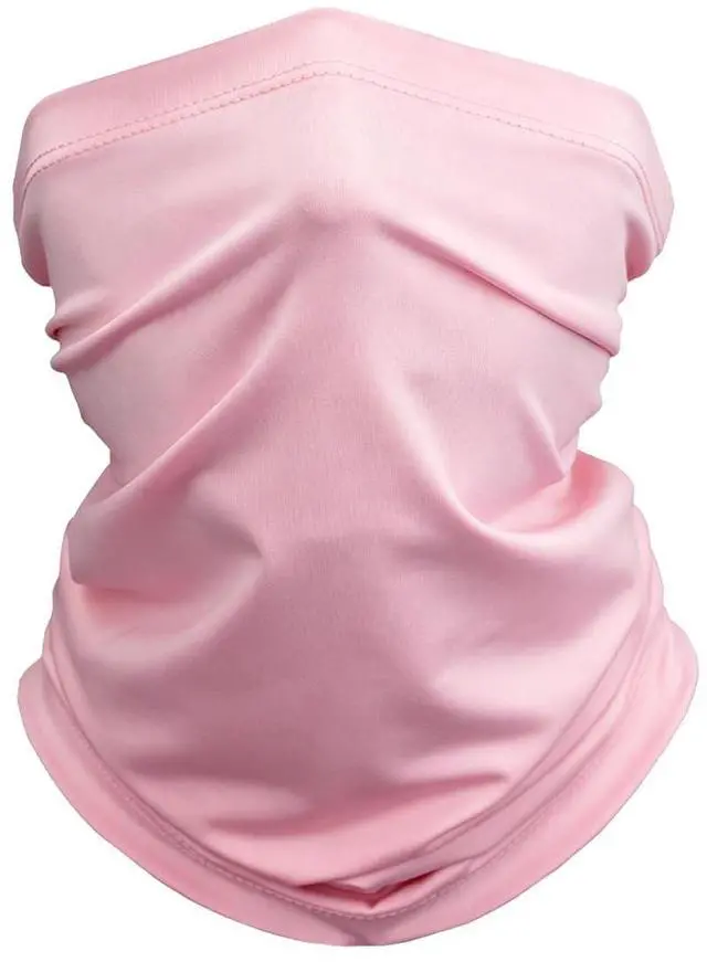 Main image of Fishing Neck Gaiter, Sun Protection Face Mask, Cooling Neck Shield Scarf Cycling Balaclava Bandana for Men and Women (Pink)