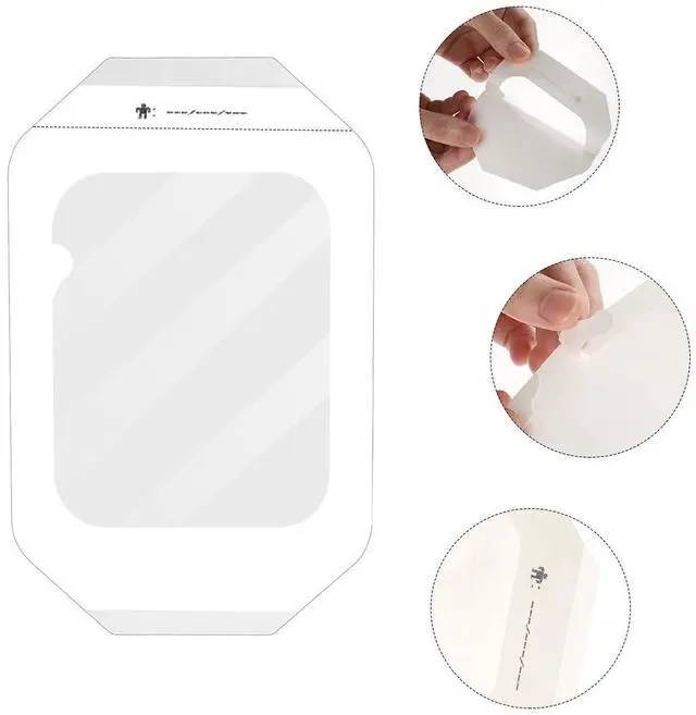 Alt view image 3 of 7 - Transparent Film Dressing 4" x 5" Waterproof Wound Bandage Adhesive Patch for Post Surgical Shower IV Shield 20 Packs