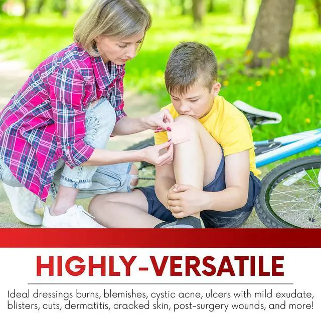 Alt view image 4 of 7 - HEALQU Island Dressing - 4"x4", 30 Count - Bordered Gauze Sterile Individually Wrapped Gauze Pads, Water-Resistant, Non-Woven Backing - Soft and Breathable Wound Dressing for First Aid and Medical