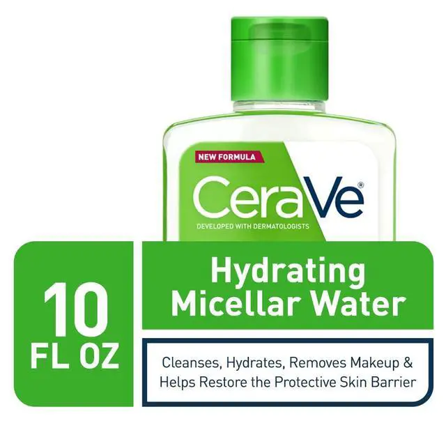 Alt view image 2 of 5 - CeraVe Micellar Water, Hydrating Facial Cleanser & Eye Makeup Remover with Niacinamide, Ceramides & Glycerin, Fragrance-Free & Non-Irritating, 10 Fluid Ounces