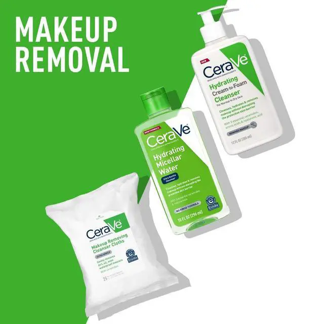 Alt view image 3 of 5 - CeraVe Micellar Water, Hydrating Facial Cleanser & Eye Makeup Remover with Niacinamide, Ceramides & Glycerin, Fragrance-Free & Non-Irritating, 10 Fluid Ounces