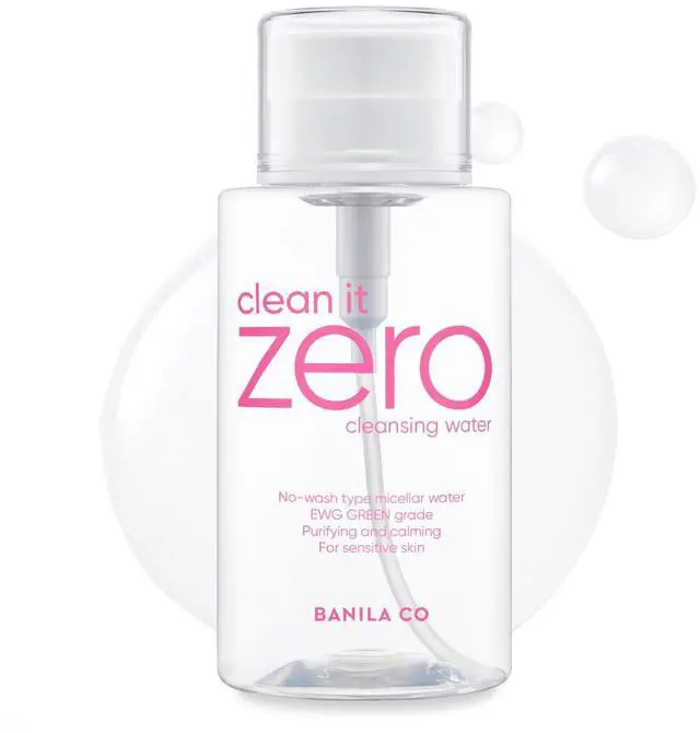 Main image of BANILA CO Clean It Zero Pure Cleansing Water | Gentle Cleanser for Sensitive Skin | Micellar Water Makeup Remover No Rinse & Oil Free (310ml / 10.48 fl.oz)