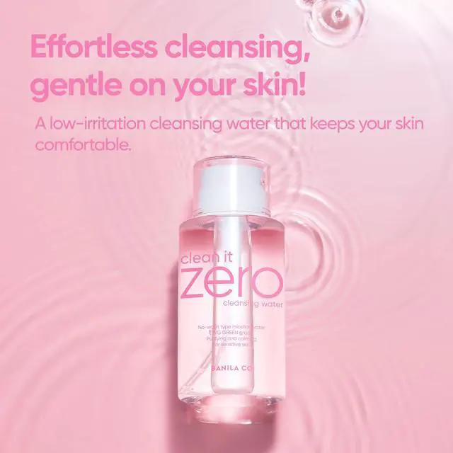 Alt view image 5 of 6 - BANILA CO Clean It Zero Pure Cleansing Water | Gentle Cleanser for Sensitive Skin | Micellar Water Makeup Remover No Rinse & Oil Free (310ml / 10.48 fl.oz)