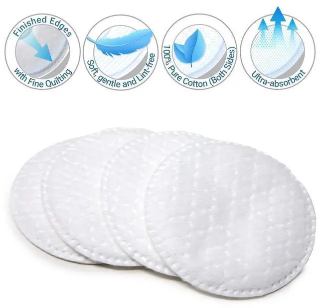 Alt view image 4 of 7 - ForPro Professional Collection ForPro Premium Stitched Cotton Rounds, 100% Pure Cotton Pads for Removing Makeup, Nail Polish, and Cleansing Face, Pack of 6, Counts 600