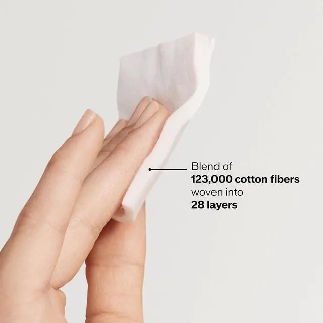Alt view image 3 of 5 - Shiseido Facial Cotton Pads - Includes 165 Squares - for Softener Application & Makeup Removal - 100% Natural, Super Soft