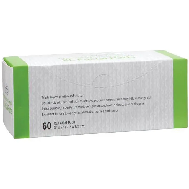 Alt view image 4 of 7 - ForPro Premium Pure & Simple XL Facial Pads, Triple Layered Ultra Soft Disposable Makeup Remover Pads, 100% Vegan & Cruelty-Free, 60-Count