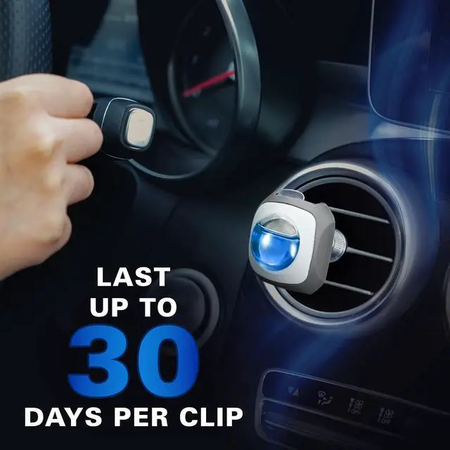 Alt view image 4 of 7 - Ocean Scent Car Scent Car Air Freshener Vent Clip, 6 Count Long Lasting Up to 180 days, Natural Essential Oil Car Fragrance for Women and Men, Odor Eliminator - 4ml Each
