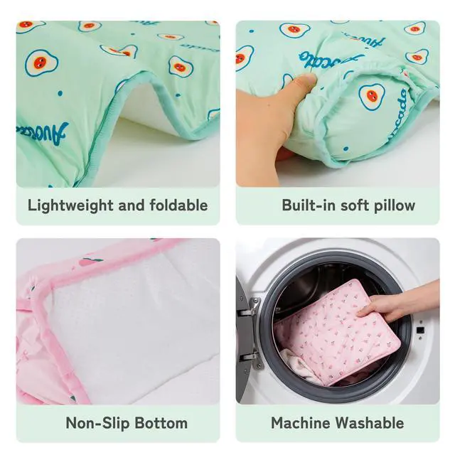 Alt view image 5 of 7 - PUMYPOREITY Cooling Dog Bed, Pet Cooling Mat with Pillow, Ice Silk Cooling Dog Blanket, Self Cooling Pad for Cat,Dog, Washable Summer Pet Mat for Kennel, Crates, Sofa, Floor, Pink, S